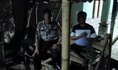 Unit Samapta Polsek Cireunghas Polres Sukabumi Kota, Sosialisasikan Program ' LAPOR PAK POLISI' "SIAP MAS"