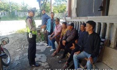 Giat Dikmas Lantas Polsek Sukalarang Tekan Angka Kecelakaan Lalu Lintas
