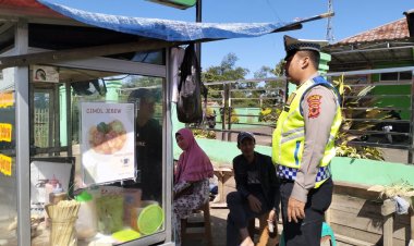 Dikmas Lantas Dan himbauan Tertib Berlalulintas Unit Lantas Polsek Sukalarang