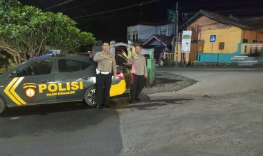 Polsek Sukalarang Gencarkan Patroli Malam Hari Cegah Gukamtibmas