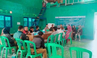 Bhabinkamtibmas Desa Prianganjaya Hadiri Kegiatan Forum Konsultasi Publik (FKP)