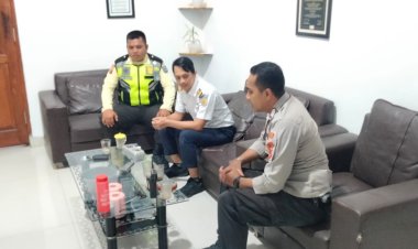 Sambang Pos Satpam, Unit Samapta Polsek Cireunghas Sampaikan Himbauan Kamtibmas