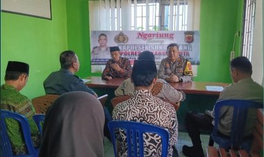 Sampaikan Arahan Kepada Penyuluh Keagamaan Melalui Giat Ngariung Sareng Kapolsek