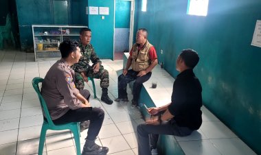 Bentuk Sinergitas TNI – Polri, Bhabinkamtibmas Bersama Babinsa Melaksanakan Sambang Warga Binaan