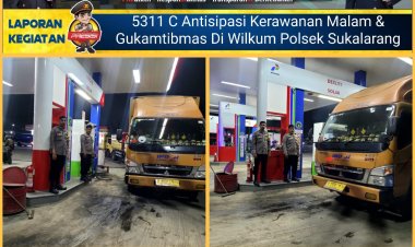 Cegah Gukamtibmas, Personel Patroli Polsek Sukalarang Monitoring SPBU