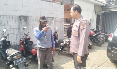 Cegah Pencurian, Polisi Berikan Himbauan Kamtibmas Kepada Tukang Parkir
