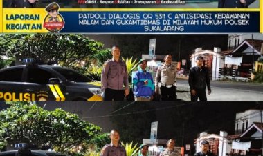 Polsek Sukalarang Gencarkan Patroli Malam Hari