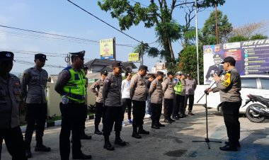 Arahan Dan Pesan Kapolsek Kepada Anggota Saat Apel Pagi