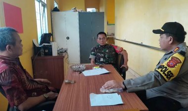 Bersinergi, Kapolsek Sukalarang Beserta Danramil Silaturahmi Dengan Kepala Puskesmas