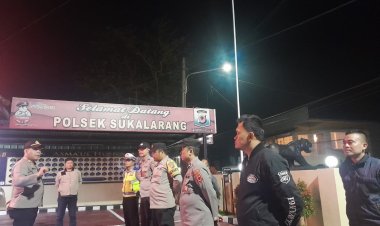 Kapolsek Sukalarang Pimpin Apel KRYD Serta Berikan Arahan Kepada Anggota