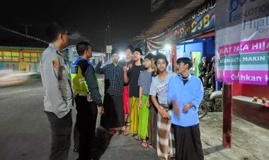 Cegah Gukamtibmas, Polisi Berikan Himbauan Kamtibmas Kepada Sekumpulan Remaja