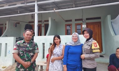 Kompak, Polisi Dan TNI Di Sukabumi Sambangi Warga