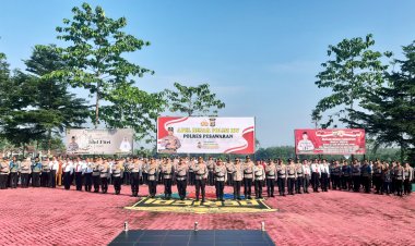 Pimpin Apel Besar Polisi RW, Kapolres Pesawaran Titip Pesan