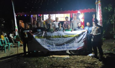 Ajak Warga Tingkatkan Ronda Malam,  Polres Pesawaran Adakan Lomba Satkamling.