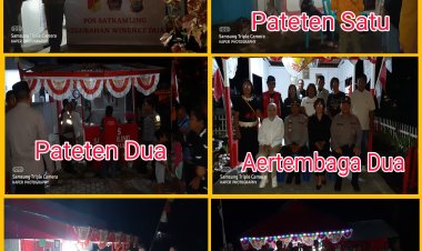 Kapolsek Aertembaga Kunjungi Pos Satkamling di 10 Kelurahan