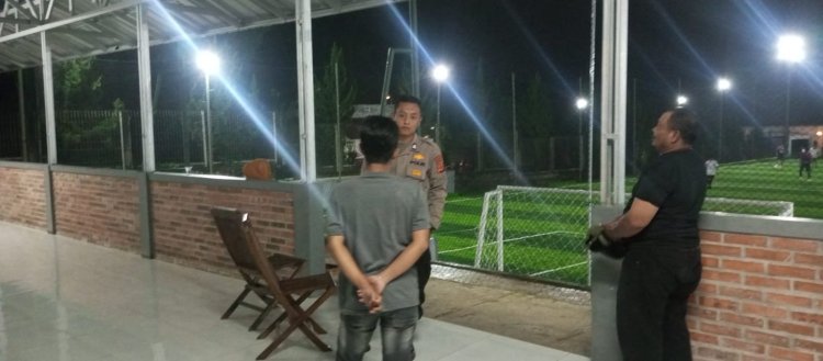 Unit Samapta Polsek Sukabumi melaksanakan Patroli ke tempat  Mini Soccer Bale Kinasih