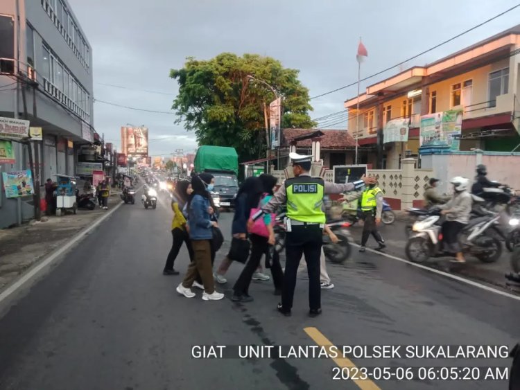 Gatur Lalin Pagi, Bentuk Pelayanan Polsek Sukalarang Kepada Masyarakat