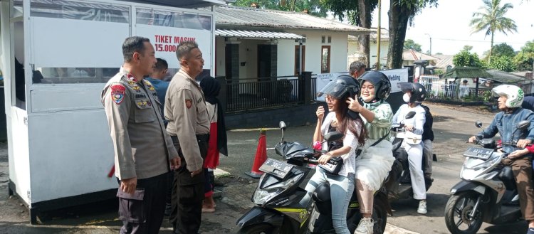Anggota Polsek Sukabumi Lakukan Patroli Di Tempat Wisata