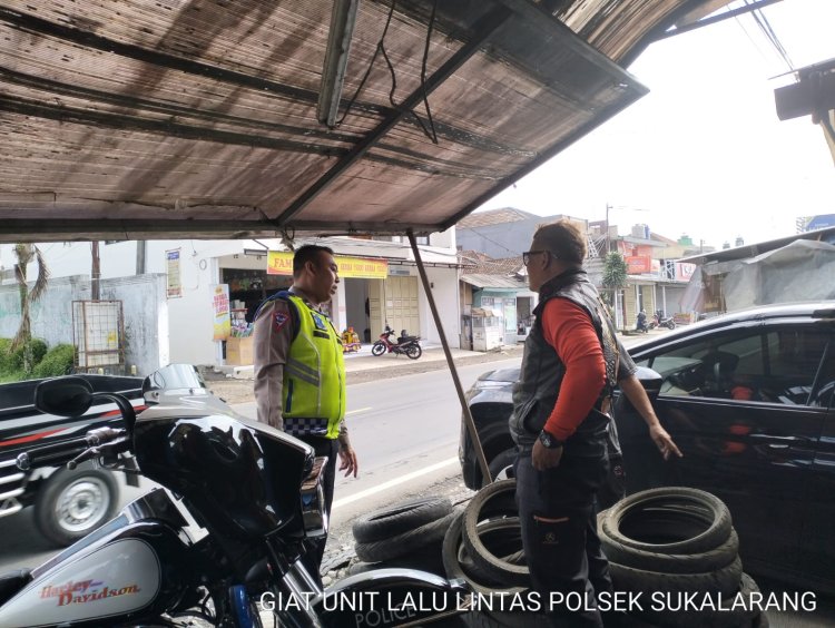 Polantas Polsek Sukalarang Edukasikan Ketertiban Berlalu Lintas Melalui Dkmas Lantas