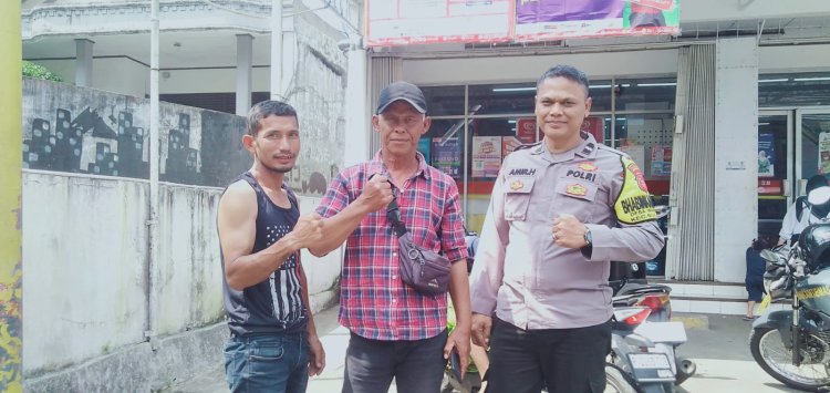 Cegah Curanmor Bhabinkamtibmas Sambangi Juru Parkir