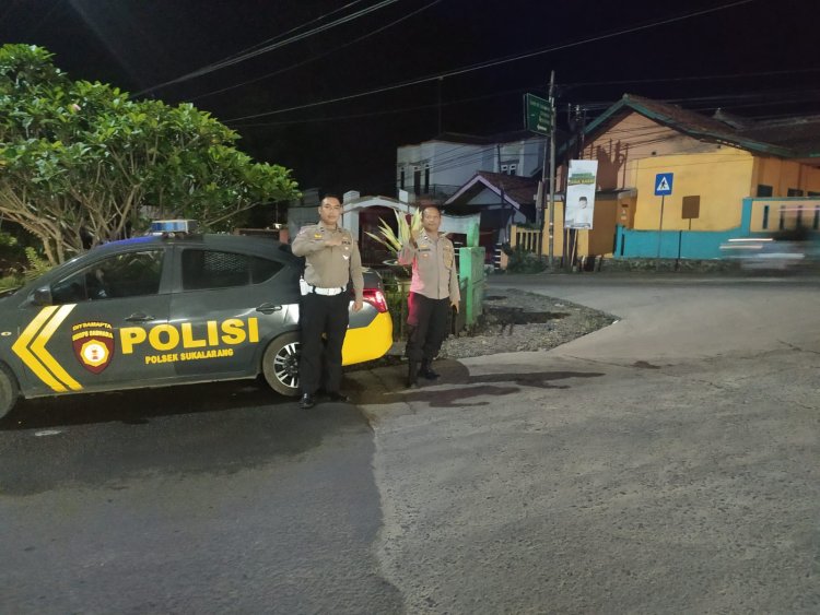 Polsek Sukalarang Gencarkan Patroli Malam Hari Cegah Gukamtibmas