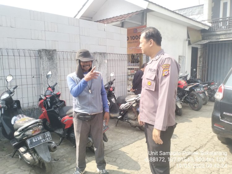 Cegah Pencurian, Polisi Berikan Himbauan Kamtibmas Kepada Tukang Parkir