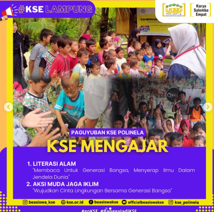 27 Mei 2023 : KSE Mengajar Serentak di Indonesia Kembali di Gelar