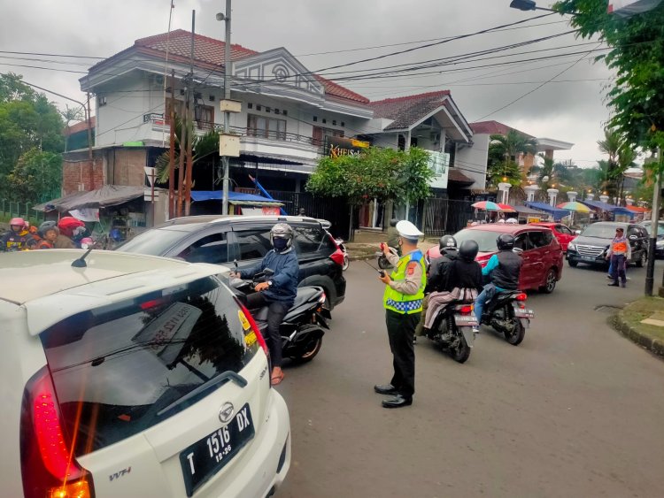 Siagakan Personel di Lokasi Ngabuburit, Polsek Warudoyong Kota Sukabumi Gelar PAS BUKA