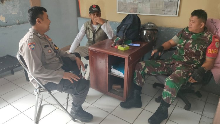 Serap Informasi TNI-POLRI Kec. Sukabumi Sambangi Warga