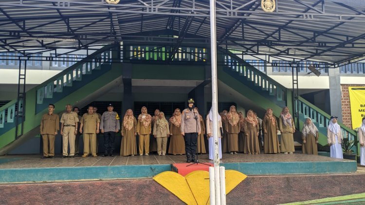 Kabag Ren Polres Sukabumi Kota sampaikan Amanat Kapolres Saat Upacara Bendera