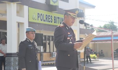 AKBP. Tommy Souissa Sampaikan Amanat Presiden Republik Indonesia di Upacara Hari Lahir Pancasila