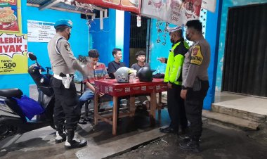 Laksanakan Patroli KRYD, Polisi Berikan Himbauan Kepada Para Remaja
