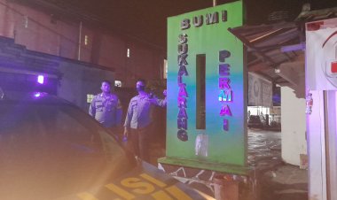 Polsek Sukalarang Tingkatkan Patroli Malam Kontrol Ke Perumahan