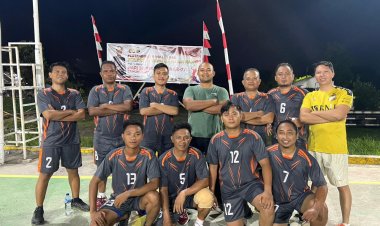 Selain Tim Sat Reskrim, ini Juga Tim Pemenang Lomba Volleyball Antar Satuan di Polres Bitung