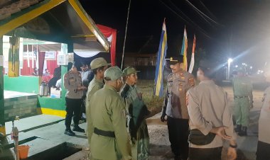 Bangkitkan Kembali Ronda Malam, Polres Pesawaran Adakan Lomba Satkamling.