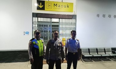 Polsek Cireunghas Polres Sukabumi Kota, Laksanakan Patroli Stasiun Kereta Api Cegah  Gangguan Kamtibmas