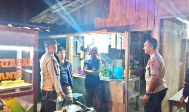 Cegah Aksi Kejahatan, Unit Samapta Polsek Cireunghas Gelar Patroli Malam Hari