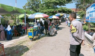 Polsek Cireunghas Polres Sukabumi Kota, Laksanakan Pengamanan Perpisahan Siswa SMP PGRI