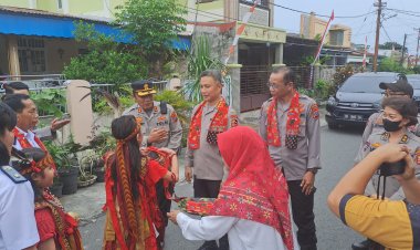 Kapolres Bitung Sambut Tim Penilai Satkamiling Tingkat Nasional Dari Korbinmas Baharkam Polri