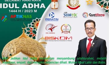 Soegiharto Santoso mengucapkan Selamat Hari Raya Adha 1444 Hijirah