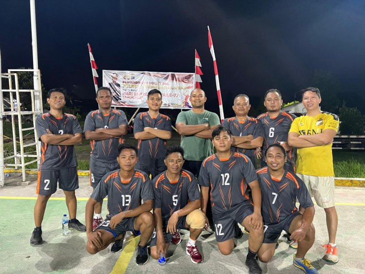 Selain Tim Sat Reskrim, ini Juga Tim Pemenang Lomba Volleyball Antar Satuan di Polres Bitung