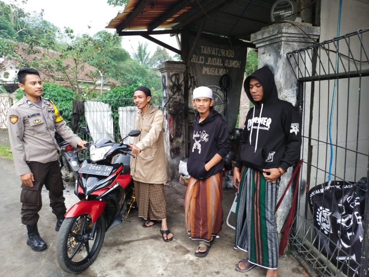 Cegah Curanmor Bhabinkamtibmas Tingkatkan Patroli Wilayah Binaan