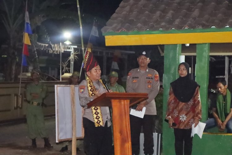 Datangi Pos Satkamling Taman Sari, Ditbinmas Polda Lampung Lakukan Penilaian Satkamling.
