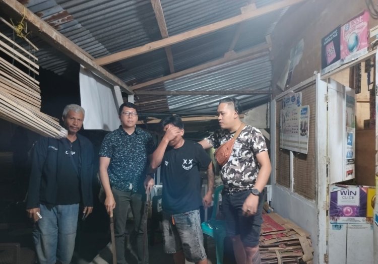 Pengaruh Miras, RM yang Potong Korbannya Pake Samurai Diamankan Resmob Polres Bitung