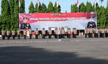 Kapolda Sulsel Lantik 286 Bintara Baru, Berpesan, Jadilah Teladan Bagi Masyarakat