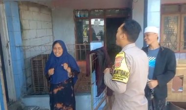 Laksanakan Silaturahmi, Bhabinkamtibmas Polsek Cibeureum Sapa Warga Dan Berikan Himbauan Kamtibmas