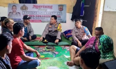 Polsek Sukalarang Sampaikan Himbauan Kamtibmas melalui Giat Ngariung Sareng Kapolsek