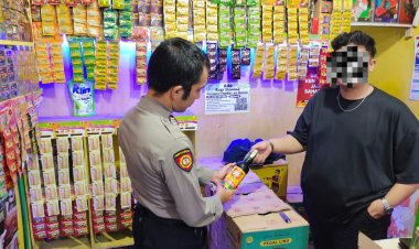 Cipta Kondisi, Polsek Citamiang Gelar Operasi Minuman Keras