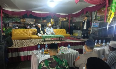Panit Binmas Polsek Cisaat Hadiri Tabligh Akbar Peringatan Tahun Baru lslam 1 Muharam 1445 H/2023 M.