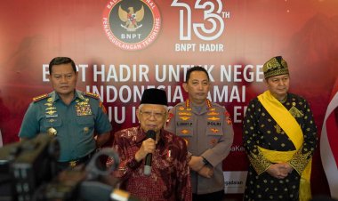 Wakil Presiden Ma'ruf Amin Hadiri HUT BNPT RI Ke-13 di Djakarta Theater